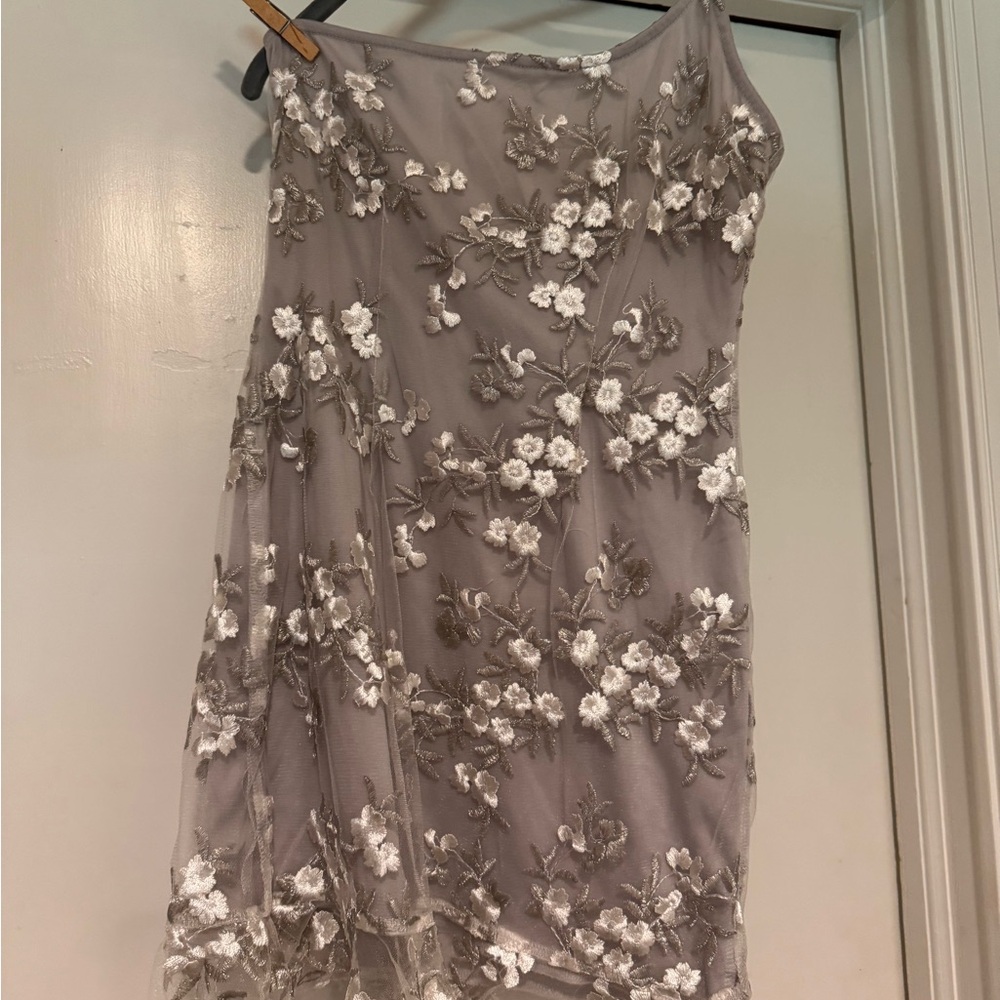 Lucy in the Sky Silver Floral Dress